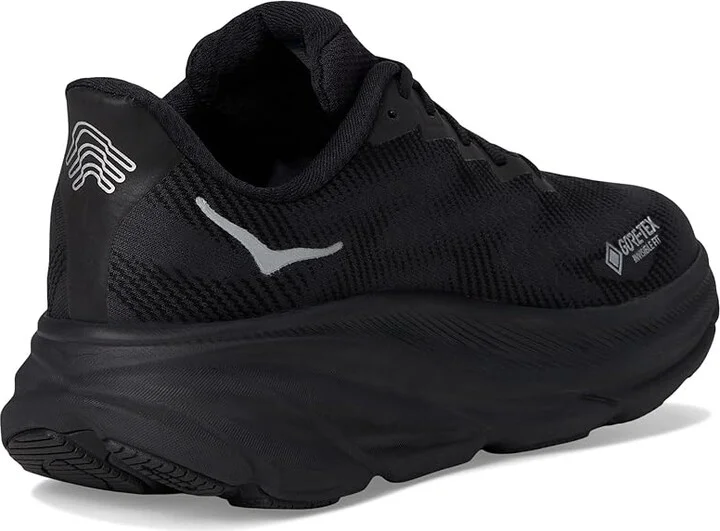 Hoka Clifton 9 GTX(r) Men's Running Shoes Black/Black 1 : 11.5 D - Medium, Synthetic/Textile - Image 4