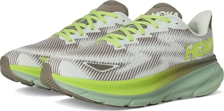 Hoka Clifton 9 GTX(r) Men's Running Shoes Slate/Aloe Vera : 9 D - Medium, Synthetic/Textile