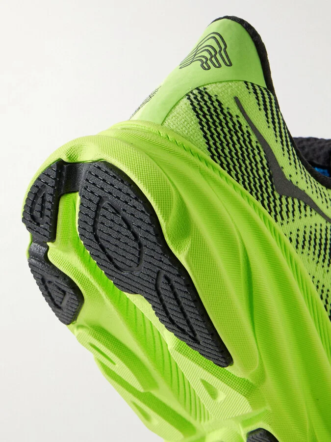 Hoka - Clifton 9 Gtx Ts Rubber-trimmed Mesh Sneakers - Green - Image 4