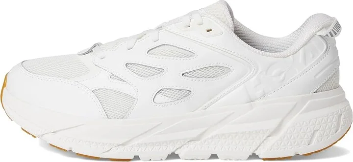 Hoka Clifton L Athletics Shoes White/White : Men's 9.5 - Women's 10.5 Medium, Leather - Image 6