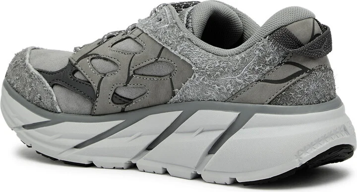 Hoka Clifton L Panelled Suede Sneakers - Image 2