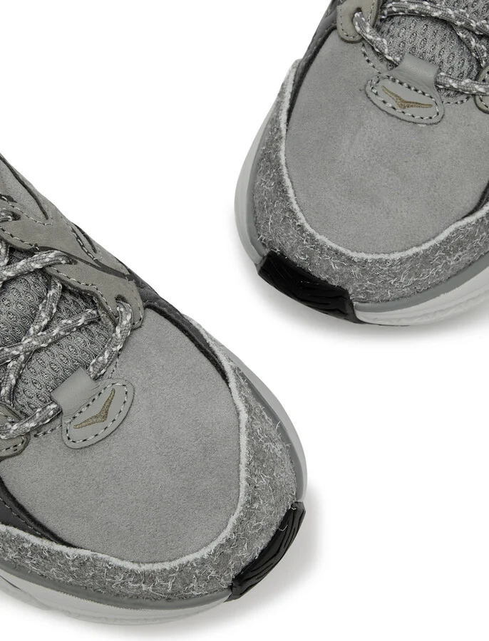Hoka Clifton L Panelled Suede Sneakers - Image 3