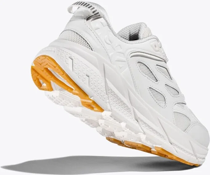HOKA Clifton L Shoes in White/White - Image 4