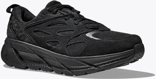 HOKA Clifton L Suede Shoes in Black - Image 6