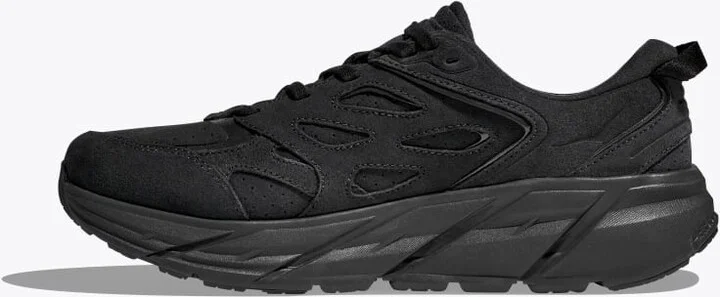 HOKA Clifton L Suede Shoes in Black - Image 8