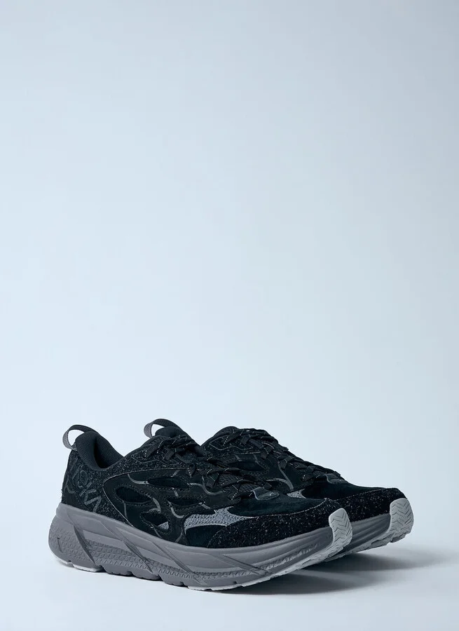 HOKA Clifton L Suede Sneakers - Man Sneakers Black Us - 09.5 - Image 2