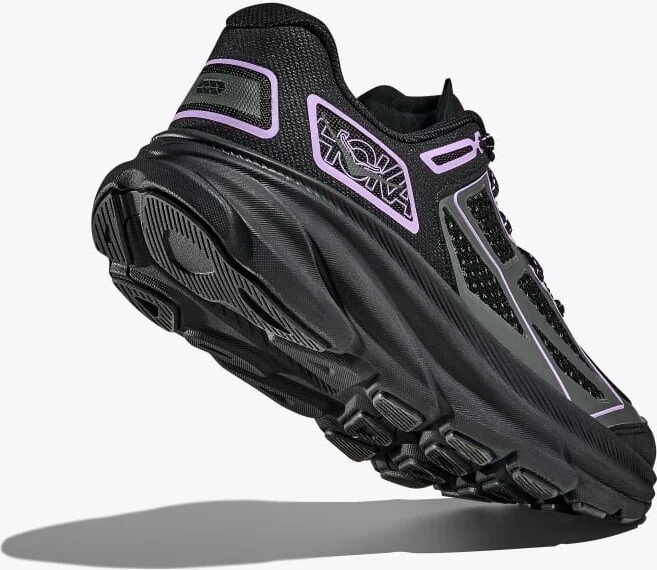 HOKA Clifton One9 Shoes in Black/Aster Flower - Image 4