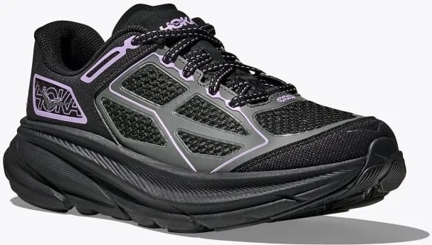 HOKA Clifton One9 Shoes in Black/Aster Flower - Image 6