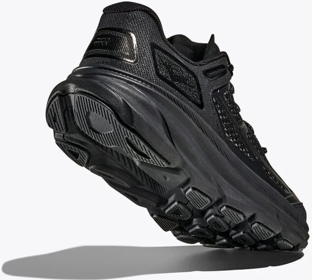 HOKA Clifton One9 Shoes in Black/Carbon Black - Image 4