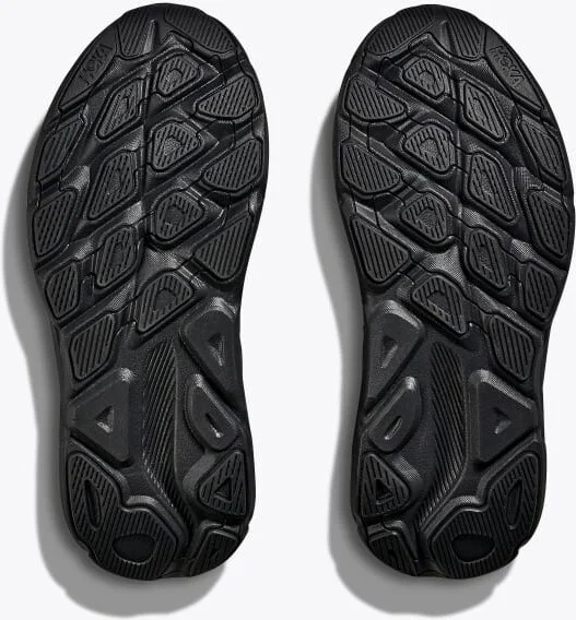 HOKA Clifton One9 Shoes in Black/Carbon Black - Image 7