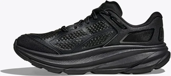 HOKA Clifton One9 Shoes in Black/Carbon Black - Image 8