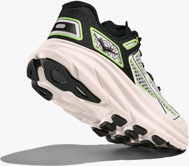 HOKA Clifton One9 Shoes in Black/White - Image 4