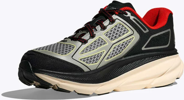 HOKA Clifton One9 Shoes in Habanero/Black - Image 3