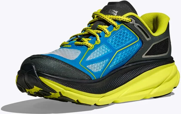 HOKA Clifton One9 Shoes in Hoka Blue/Hoka Citrus - Image 3