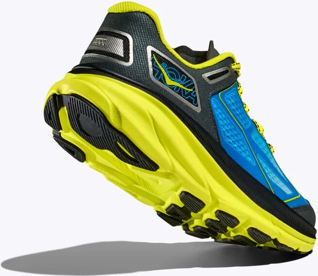 HOKA Clifton One9 Shoes in Hoka Blue/Hoka Citrus - Image 4