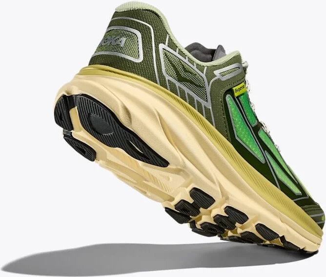 HOKA Clifton One9 Supervsn Shoes in Mantis Green - Image 4
