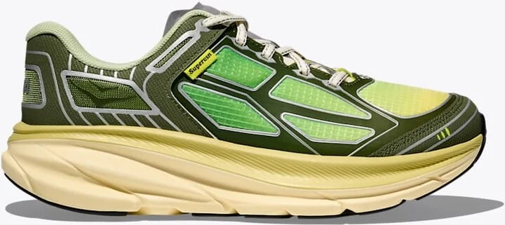 HOKA Clifton One9 Supervsn Shoes in Mantis Green