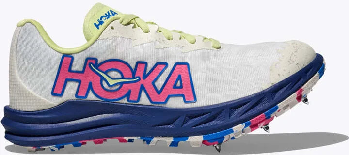 HOKA Crescendo XC in White/Blueberry
