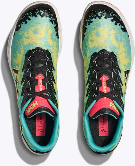 HOKA Crescendo XC Shoes in Cielo Blue/Yuzu - Image 2