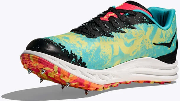 HOKA Crescendo XC Shoes in Cielo Blue/Yuzu - Image 3