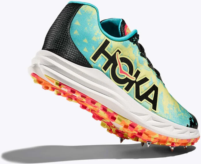 HOKA Crescendo XC Shoes in Cielo Blue/Yuzu - Image 4