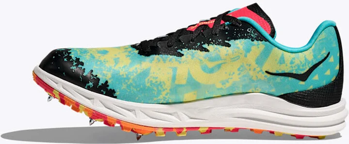 HOKA Crescendo XC Shoes in Cielo Blue/Yuzu - Image 8
