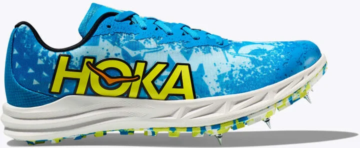 HOKA Crescendo XC Shoes in Dive Blue/Evening Primrose