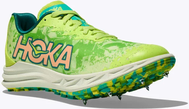 HOKA Crescendo XC Shoes in Lettuce/Electric Lime - Image 6