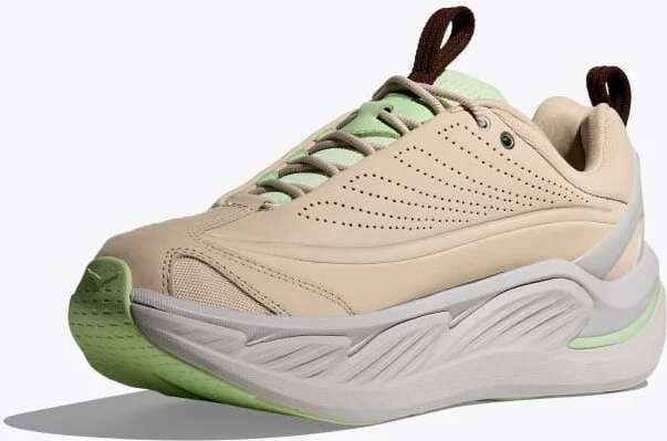 HOKA Elevon X Shoes in Oatmeal/Luna Moth - Image 3
