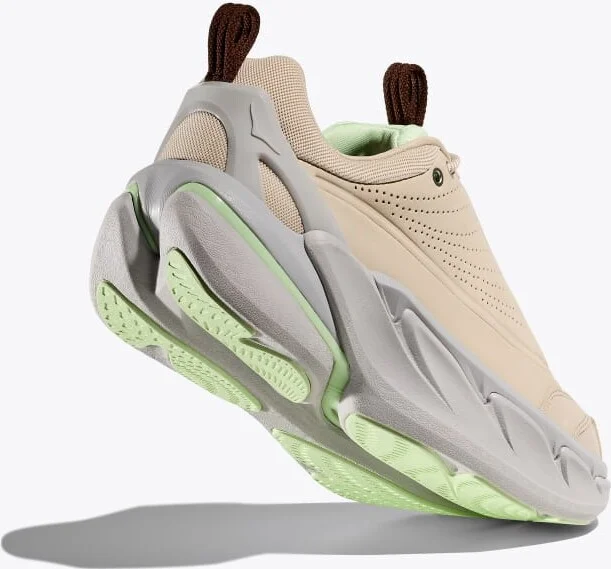 HOKA Elevon X Shoes in Oatmeal/Luna Moth - Image 4