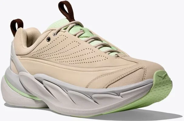 HOKA Elevon X Shoes in Oatmeal/Luna Moth - Image 6