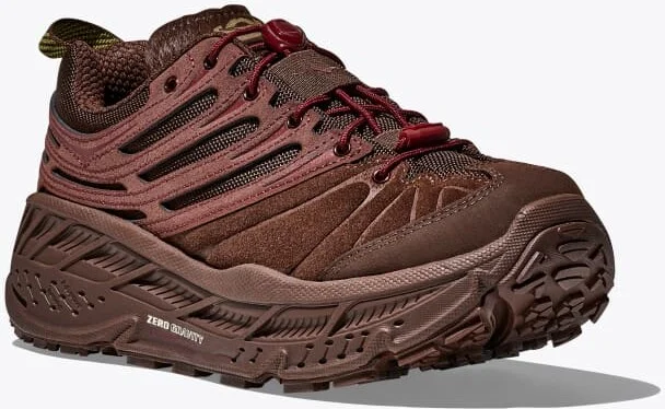HOKA Elite Terrain System Stinson EVO OG Shoes in Cold Brew/Varsity Burgundy - Image 6