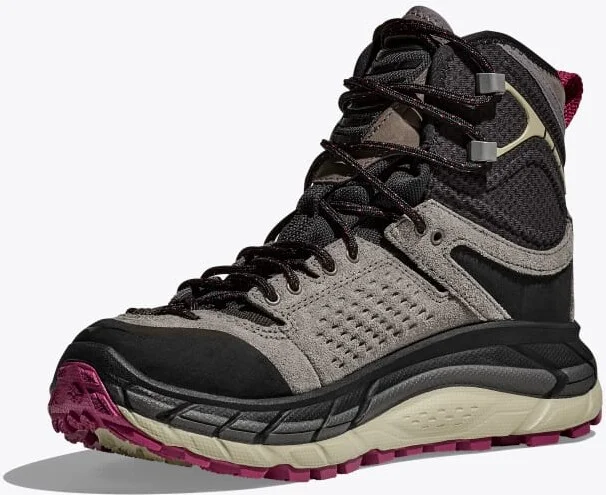 HOKA Elite Terrain System Tor Ultra Hi Shoes in Black/Magnetite - Image 3