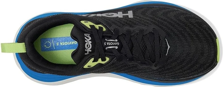 Hoka Gaviota 5 Men's Running Shoes Black/Electric Cobalt : 13 D - Medium - Image 2