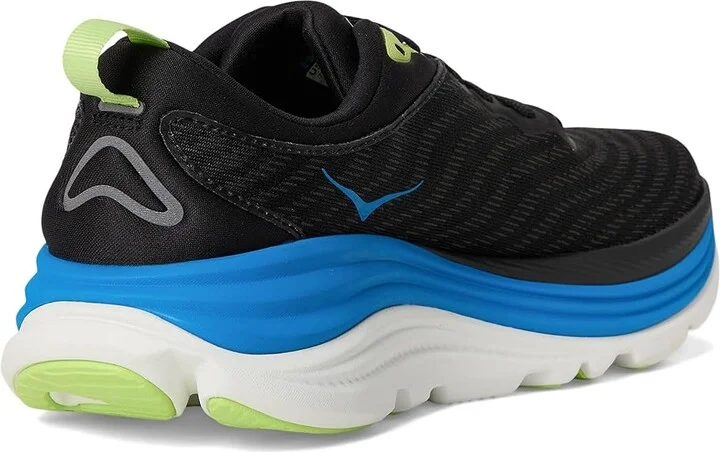 Hoka Gaviota 5 Men's Running Shoes Black/Electric Cobalt : 13 D - Medium - Image 4