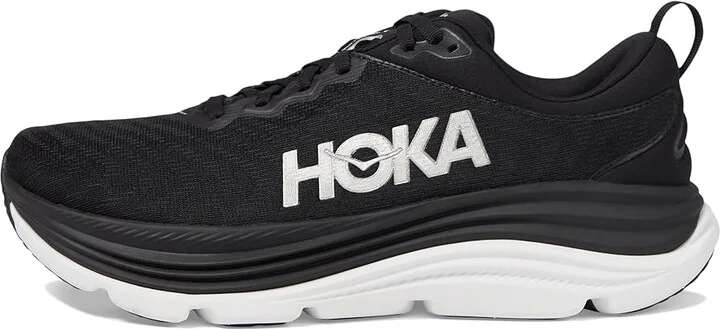 Hoka Gaviota 5 Men's Running Shoes Black/White : 7.5 D - Medium - Image 5