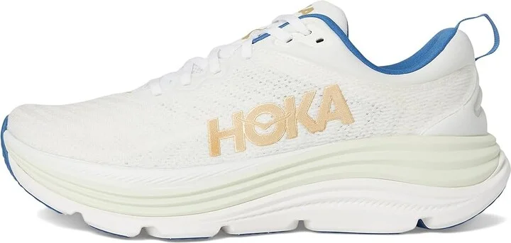 Hoka Gaviota 5 Men's Running Shoes Frost/Gold : 10.5 EE - Wide - Image 6