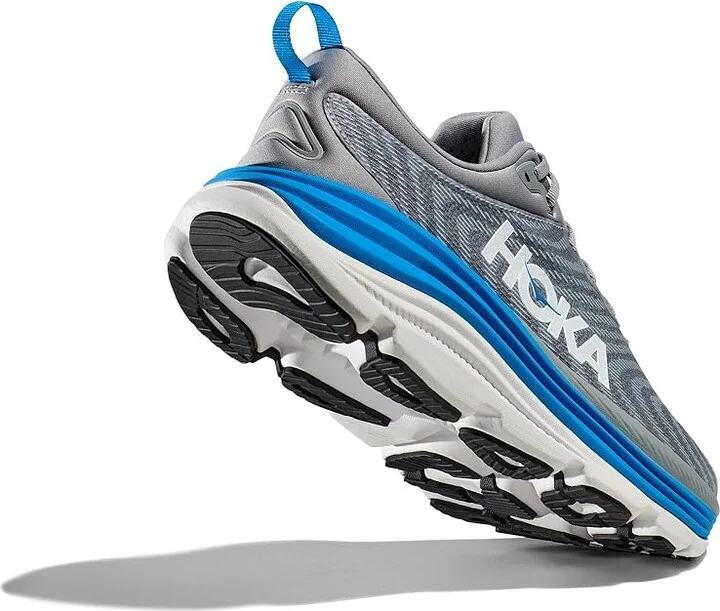 Hoka Gaviota 5 Men's Running Shoes Limestone/Diva Blue : 7.5 D - Medium - Image 4