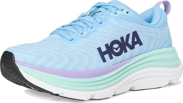 Hoka Gaviota 5 Women's Shoes Airy Blue/Sunlit Ocean : 6.5 B - Medium, Textile - Image 5
