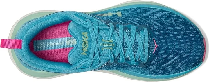 Hoka Gaviota 5 Women's Shoes Alpine Blue/Jadeite : 5.5 B - Medium, Textile - Image 2