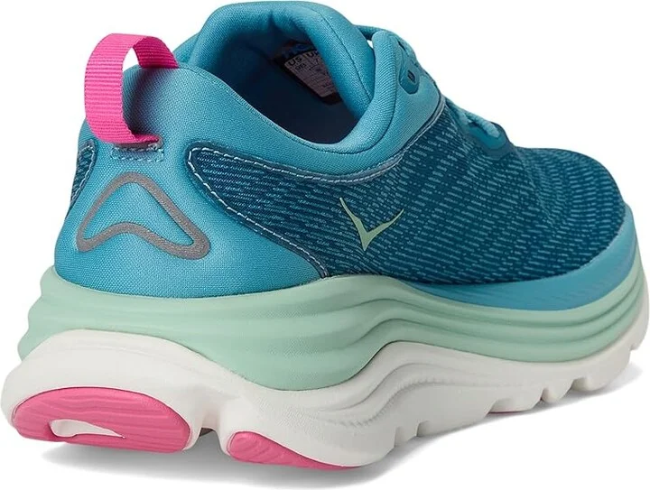 Hoka Gaviota 5 Women's Shoes Alpine Blue/Jadeite : 5.5 B - Medium, Textile - Image 4