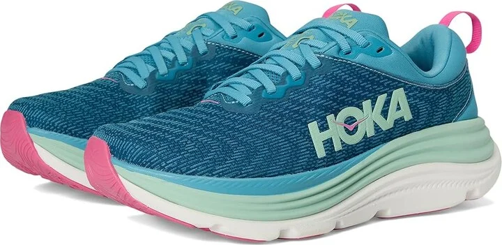 Hoka Gaviota 5 Women's Shoes Alpine Blue/Jadeite : 5.5 B - Medium, Textile