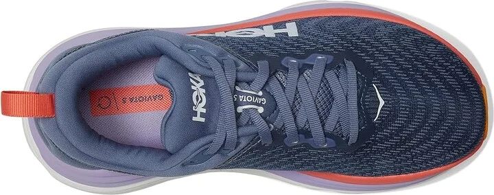 Hoka Gaviota 5 Women's Shoes Anchor/Grapefruit : 8 B - Medium, Textile - Image 2