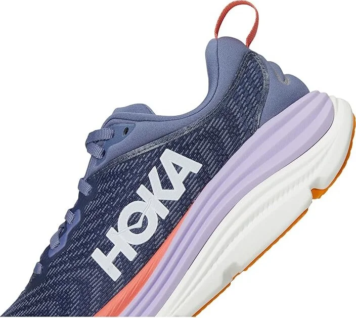 Hoka Gaviota 5 Women's Shoes Anchor/Grapefruit : 8 B - Medium, Textile - Image 7