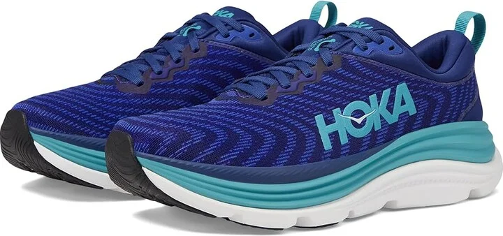 Hoka Gaviota 5 Women's Shoes Bellwether Blue/Evening Sky : 6.5 B - Medium, Textile