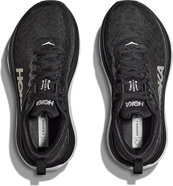 Hoka Gaviota 5 Women's Shoes Black/White : 5.5 B - Medium, Textile - Image 2
