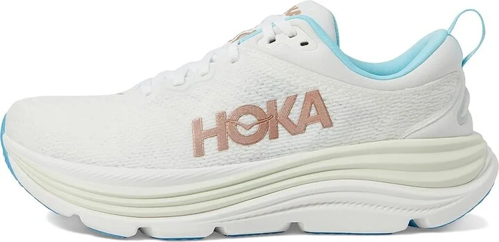Hoka Gaviota 5 Women's Shoes Frost/Rose Gold : 5.5 D - Wide, Textile - Image 6