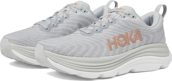 Hoka Gaviota 5 Women's Shoes Harbor Mist/Rose Gold : 10 B - Medium, Textile
