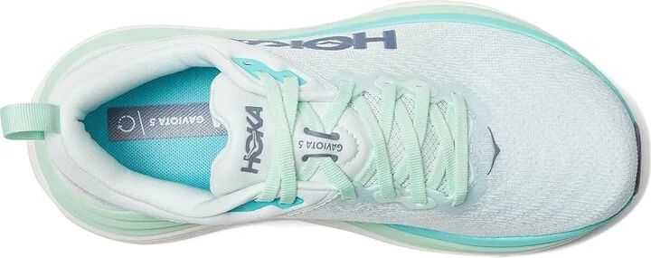 Hoka Gaviota 5 Women's Shoes Snow Melt/Cielo Blue : 6.5 B - Medium, Textile - Image 2