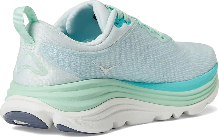 Hoka Gaviota 5 Women's Shoes Snow Melt/Cielo Blue : 6.5 B - Medium, Textile - Image 4